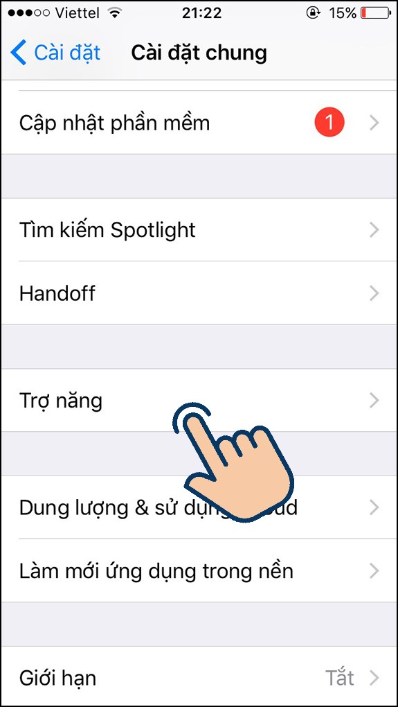 Bật nút Home trên iPhone đối với iOS 12 trở về trước